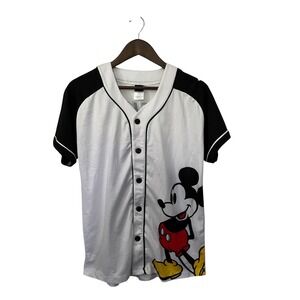 NWOT Disney Mickey Mouse Jersey Small Black White